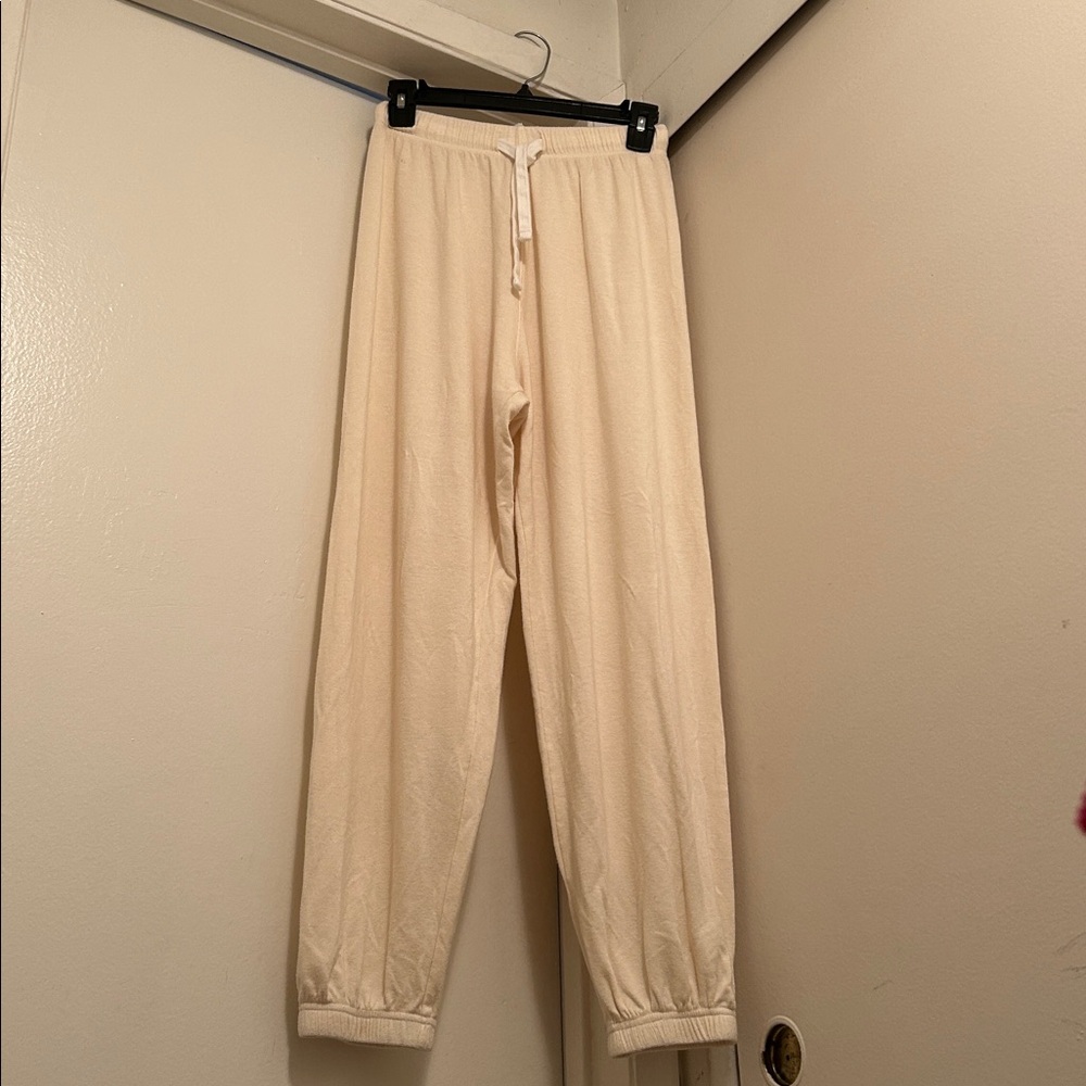 Splits59 Cream Lounge Pants